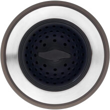 Tapón colador para fregadero 2 en 1, negro