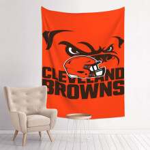 Browns Team -seinävaate, 29 x 37 tuumaa (pystysuora), sisätilojen koristeellinen seinävaate, yöpöydän seinävaate