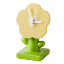 Figura de reloj de flores para sala de estar, calendario de escritorio, decoración, artículos decorativos, artesanías.