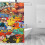 Sprchový závěs Pokemon 72x72 palců, plast 2