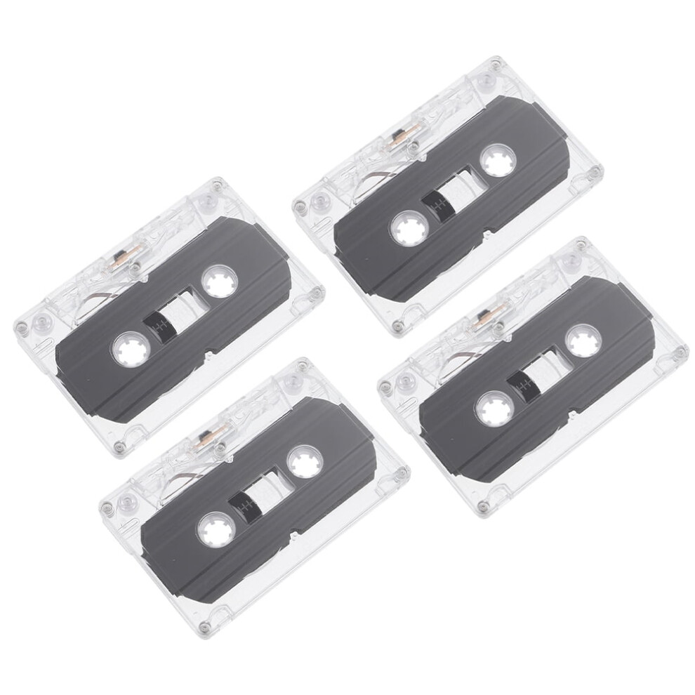 4 Pcs Blank Audio Tape Cassette Tapes For Recording Casettes Vintage Plastic 9395123095714