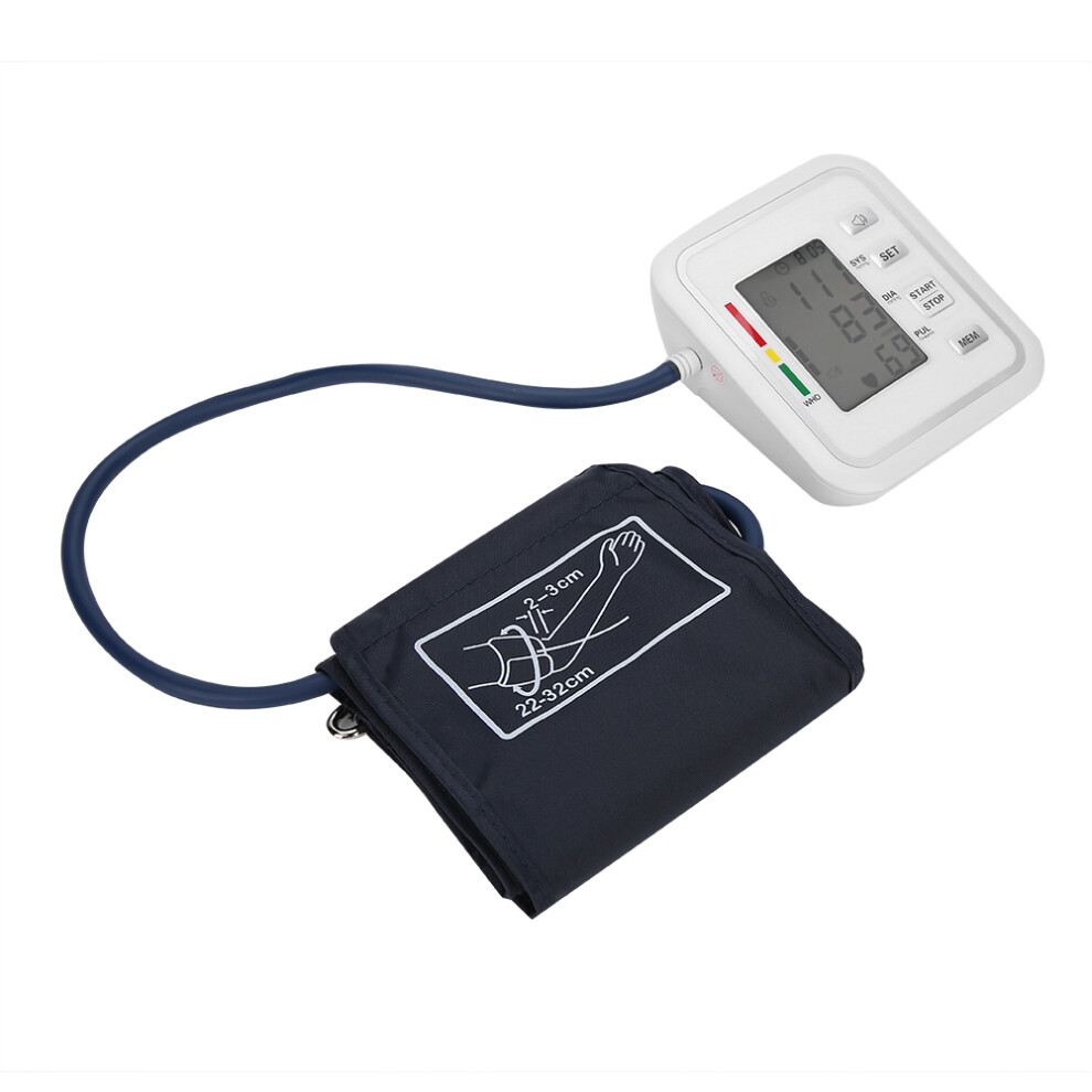 LCD Digital Arm Blood Pressure Monitor Voice Broadcast 22-32cm Cuff