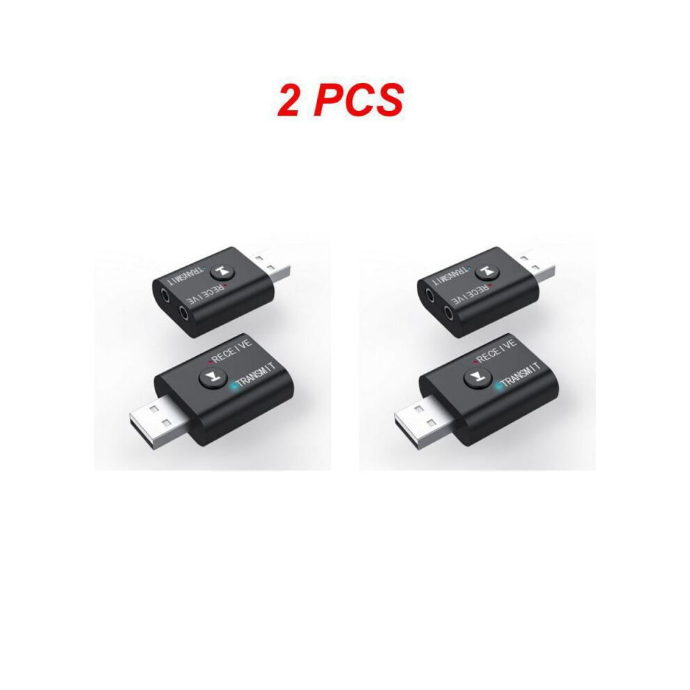 1/2Pcs 5.0 Bluetooth Audio Receiver Transmitter Adapter Aux 3.5Mm Audio 2 In 1 Wireless Transmitter Tr6 For Home Car Music 9395123095509