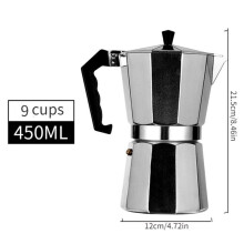 Aluminium Kaffekokare Hushåll Italiensk Åttkantig Moka Kaffe Tekanna Kontor Hem Resor Utomhus Camping Bordsredskap Utrustning