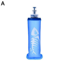 250/500 ml TPU hopfällbar mjuk vattenflaska för sport, camping, löpning - Storbritannien H9D8