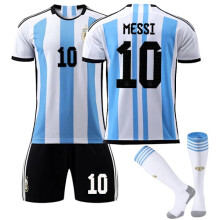 Kids/Adult 20 22 World Cup Argentina set MESSI-10 #xs
