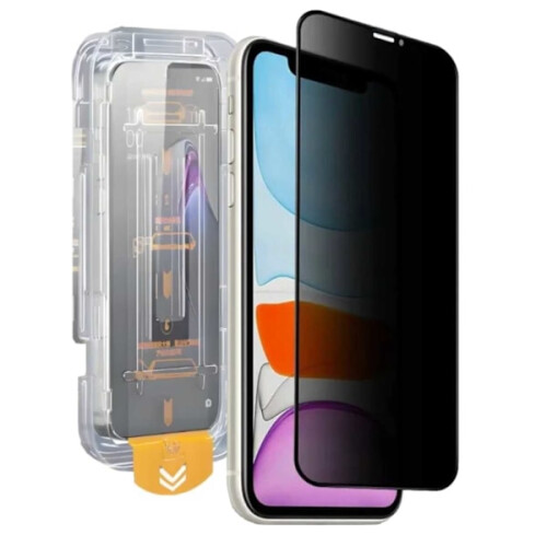 Εύκολη εγκατάσταση, συμβατή με iPhone11, Προστασία οθόνης από γρατσουνισμένο γυαλί HD,