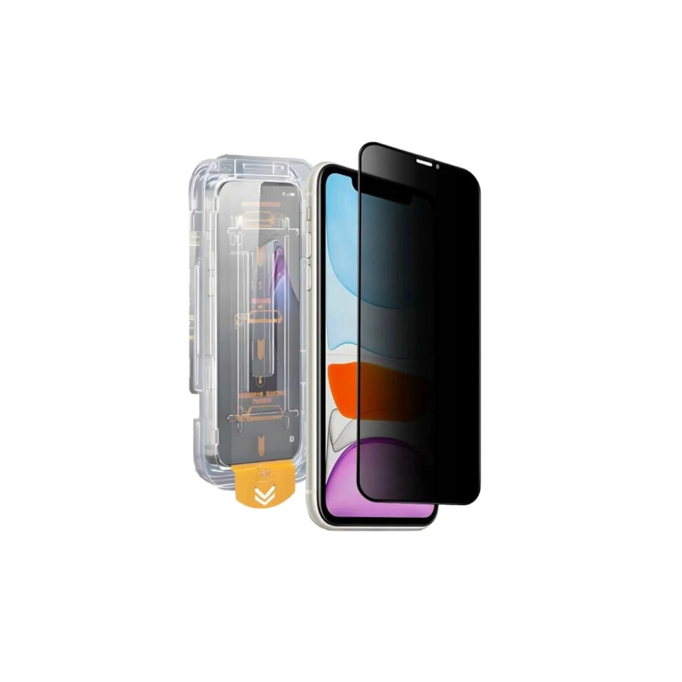Easy Install Compatible With Iphone 11 Privacy Screen Protector Hd Tempered Glass Transparent 9395123096544