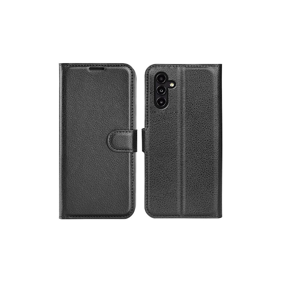 Compatible With Samsung Galaxy A14 4G/5G Case Litchi Leather Black 9395123096728