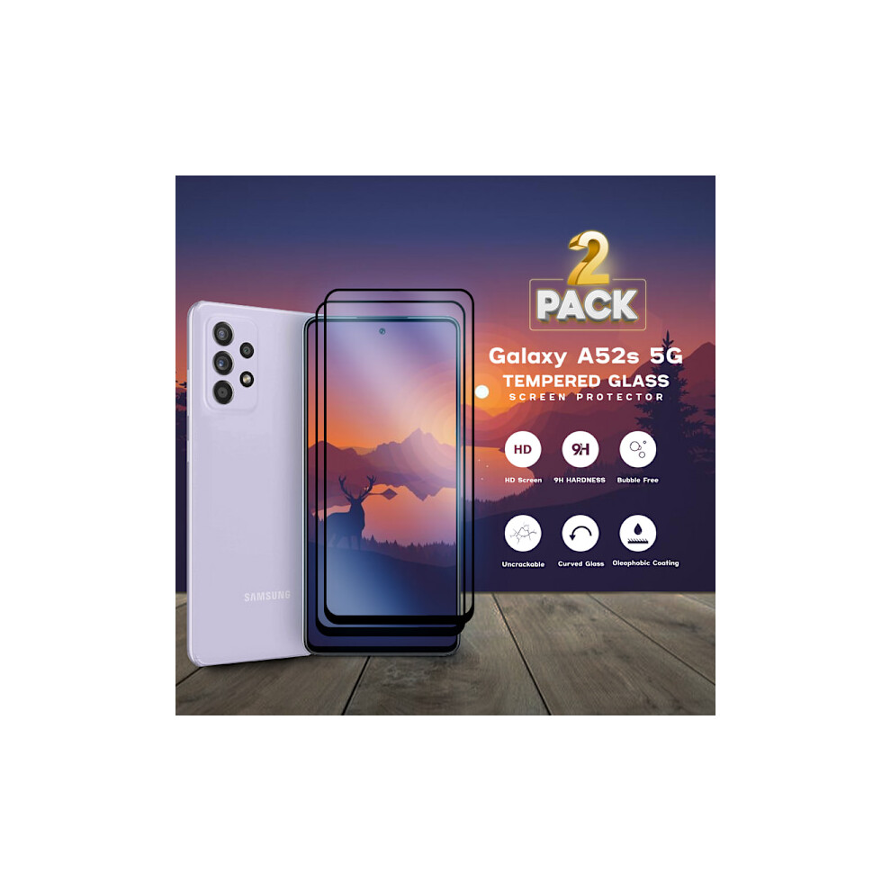 2-Pack Compatible With Samsung Galaxy A52s 5G - Tempered Glass 9H - Super Quality 9395123096742