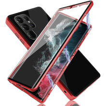 Kompatibilné so Samsung Galaxy S24Ultra - Ochranné puzdro červené