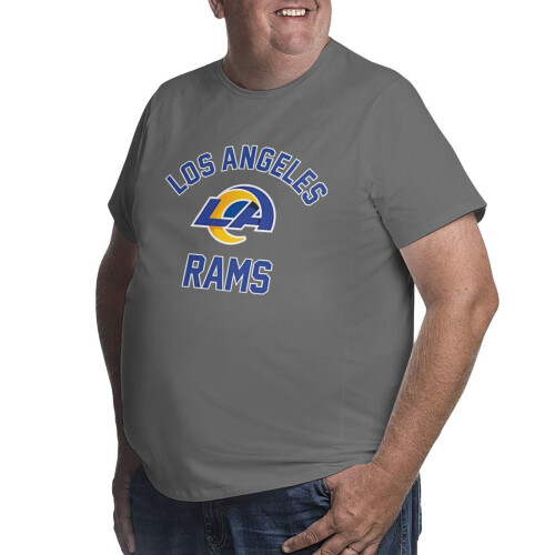 Μπλούζα L.A_ Rams Ανδρών με μεγάλο και ψηλό αθλητικό κοντό μανίκι με λογότυπο ομάδας 1