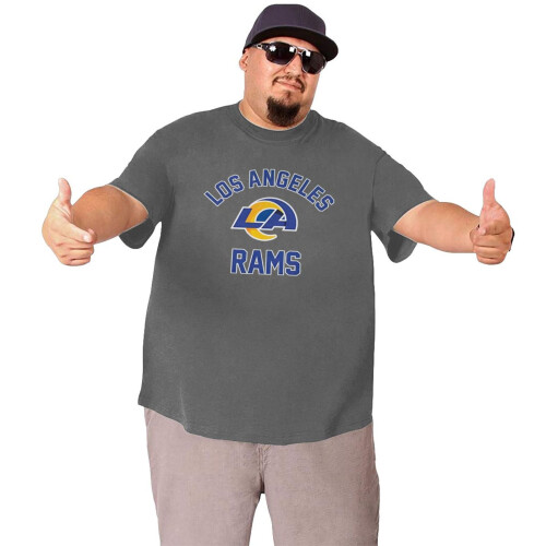 Μπλούζα L.A_ Rams Ανδρών με μεγάλο και ψηλό αθλητικό κοντό μανίκι με λογότυπο ομάδας 2