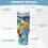 Pikachu 40oz H2.0 Ανοξείδωτο ποτήρι με μόνωση κενού αέρος με καπάκι και καλαμάκι για 6