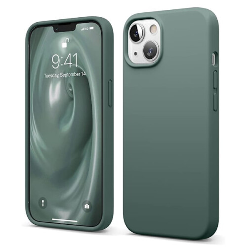 Compatible avec iPhone 14 - Coque de protection élégante FLOVEME verte