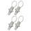 4 Pcs Safety Pin Replacement Non Lock- Out Knob Plunger Spring Pin Spring Pull Ring Thread Mechanical Stainless Steel 1