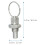 4 Pcs Safety Pin Replacement Non Lock- Out Knob Plunger Spring Pin Spring Pull Ring Thread Mechanical Stainless Steel 6