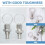4 Pcs Safety Pin Replacement Non Lock- Out Knob Plunger Spring Pin Spring Pull Ring Thread Mechanical Stainless Steel 2