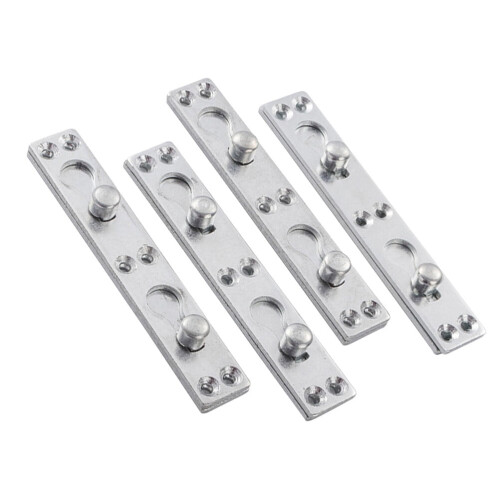 Mizh4Pcs Τετράγωνες Γωνίες Στρογγυλά Καρφιά Μεντεσές Κρεβάτιου Πυκνό Gemel Σύνδεση 2