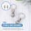 4 Pcs Safety Pin Replacement Non Lock- Out Knob Plunger Spring Pin Spring Pull Ring Thread Mechanical Stainless Steel 3