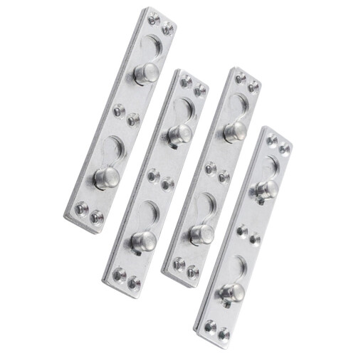 Mizh4Pcs Τετράγωνες Γωνίες Στρογγυλά Καρφιά Μεντεσές Κρεβάτιου Πυκνό Gemel Σύνδεση 1