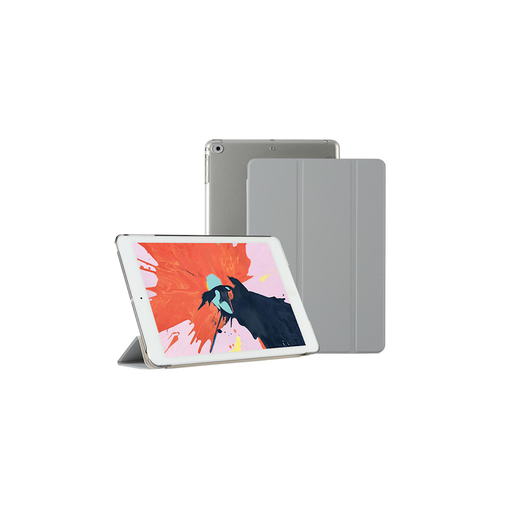 Fits Compatible With Ipad 10.2, Air 3/4, Pro 11, Mini 1/2/3 (7.9") - Protective Leather Case With Intelligent Sleep, Hard Shell, Gray 9395123097008