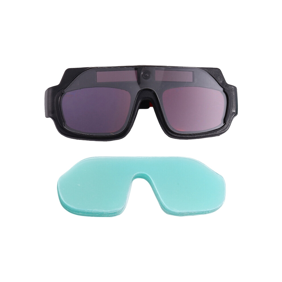 Auto Darkening Welding Goggles Anti-Scratch Large View Welder Glasses For Plasma Cut With 10 Pcs Lenses 9395123097589