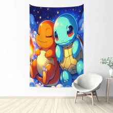 Charmander-seinävaate, suuri banneri, seinälle ripustettava seinävaatteet, esteettinen juliste, taideteos, tausta makuuhuoneeseen, olohuoneeseen,