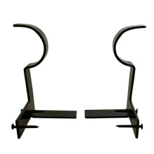 BHXYSGD Single Hang Curtain Rod Holders Bracket Into Window Frame Curtain Rod Bracket Home Supplies