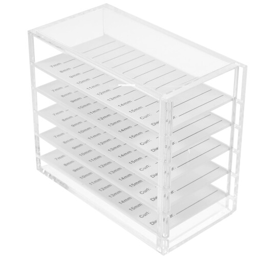 Boîte de rangement multicouche pour faux cils 2