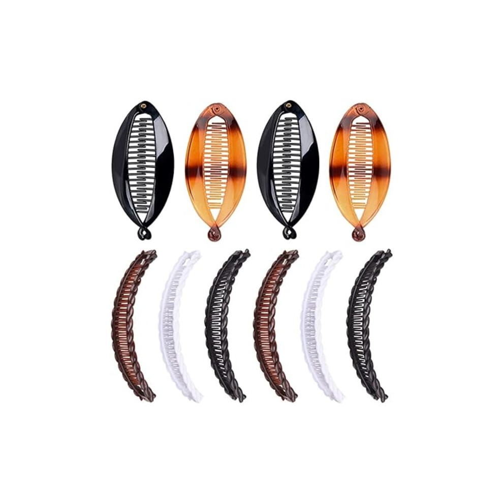 Banana Clip 10 Pcs Banana Hair Clips Banana Clips Fishbone Clips B 9395123194172