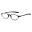 Lesebrille mit Blaulichtfilter, runde Brille, SCHWARZ, Stärke 200 1
