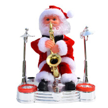 Giocattolo elettrico di Babbo Natale, allegro e realistico, con funzioni di canto e ballo, facile da usare, materiale PVC sicuro, SARCX