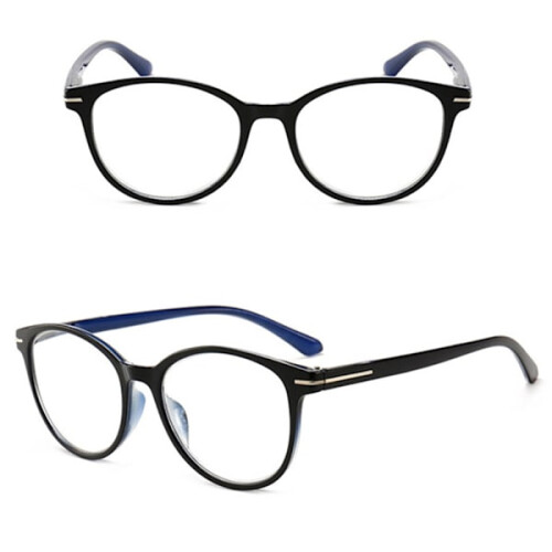 Vintage-Lesebrille, grau, +4 2