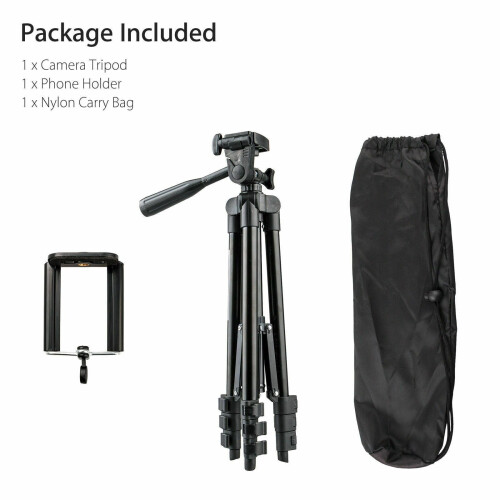 Suporte de tripé profissional para câmera + suporte para celular compatível com iPhone 1