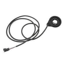 Elektrische fiets booster sensor met 12 magneten, dubbele Hall-koppeling, montage aan de linkerkant, magnetische booster sensor accessoire.
