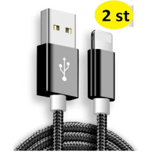 2 pezzi lunghi 2 m compatibili con cavo iPhone nero