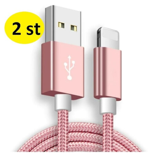 2 pezzi lunghi 2 m compatibili con cavo iPhone nero 1