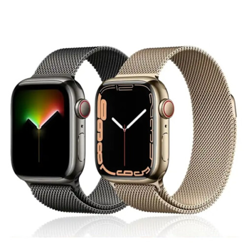 Pulseira Milanese compatível com Apple Watch de 38 mm/40 mm/41 mm - Dourada 1
