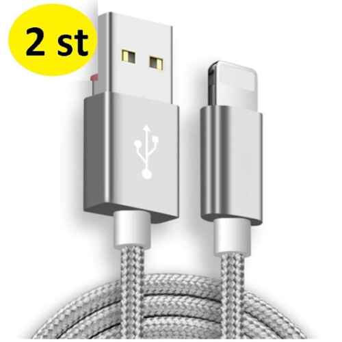 2 pezzi lunghi 2 m compatibili con cavo iPhone nero 2
