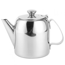 Cafeteira, chaleira e bule de aço inoxidável, resistente e com bico curto, ideal para água fria em hotéis e restaurantes (500ml)