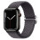 Pulseira elástica trançada compatível com Apple Watch de 38 mm/40 mm/41 mm - Cor preta mesclada 3