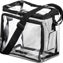 Bolsas térmicas transparentes Tutuviw para agentes penitenciários, compatíveis com os requisitos de estádios, bolsa transparente com alça