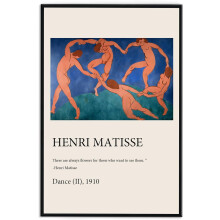 Henri Matisse Leinwandbild – Tanz, Gemälde aus den 1910er Jahren, mehrfarbige moderne Kunst für Wohnzimmer, Schlafzimmer, Büro, 40 x 60 cm,
