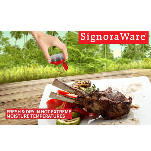 Σετ αλατιέρας και πιπεριέρας Signora Ware Μίνι δοχείο μπαχαρικών για κάμπινγκ και 2
