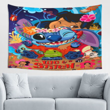 Taipéis Balla Stitch Wall Maisiúcháin Ealaíne Balla Baile do Bhuachaillí, Cailíní Maisiúcháin Seomra Leapa Seomra Maireachtála 60*40 orlach