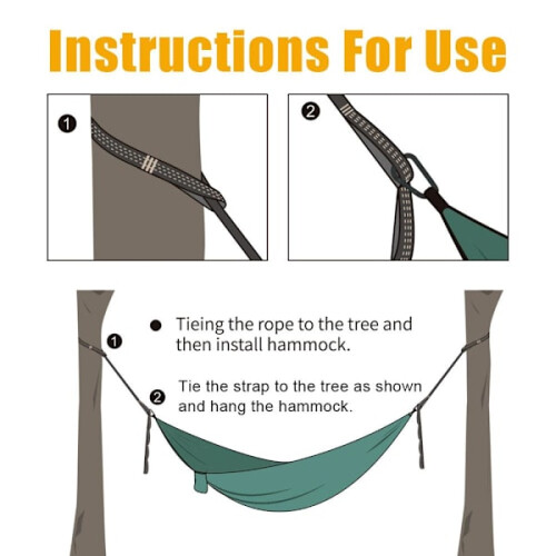 2 pieces/set hammock for outdoor use blue 2