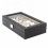Watch box12watches - Πολυτελές μοντέλο σε μαύρο ανθρακί με ανοιχτό καφέ εσωτερικό 3