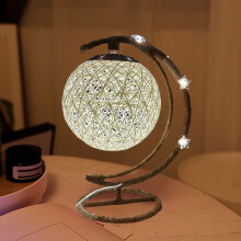RnemiTe-amo LED nočné svetlo, stolová lampa na batérie so železným napájaním, dekoratívna lampa s teplým svetlom do spálne, romantická