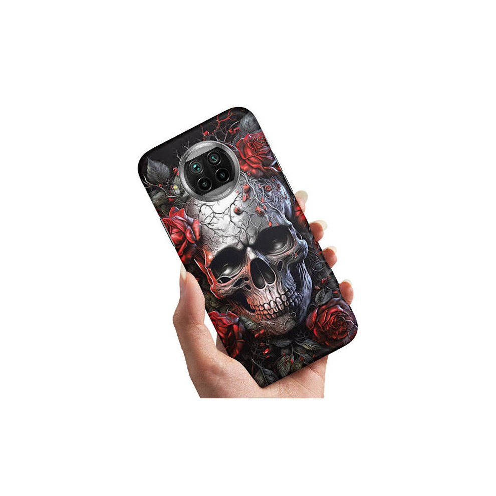 Compatible With Xiaomi Mi 10T Lite - Case/Mobile Case Skull Roses 9395123318530